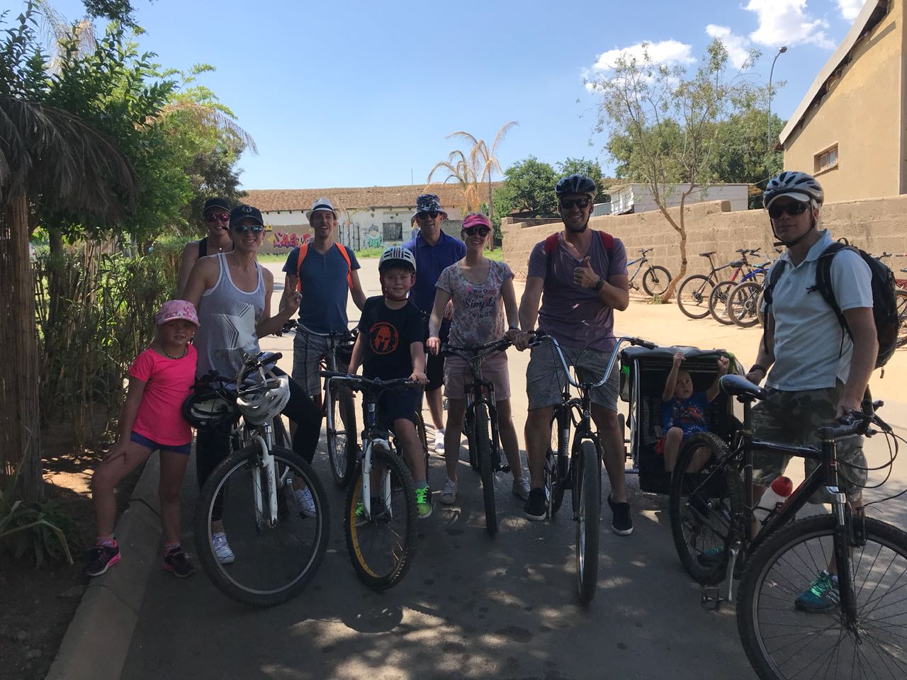Cycled 4 hours around Soweto with friends today