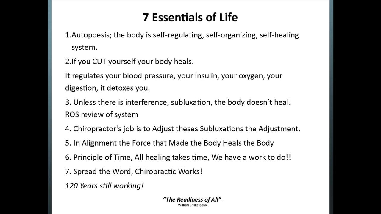 From a Chiropractic StandPoint