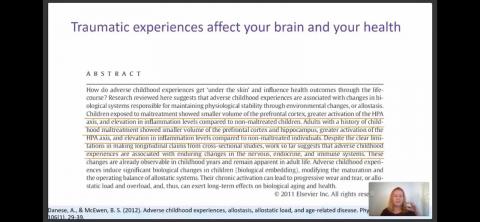 Traumatic experiences